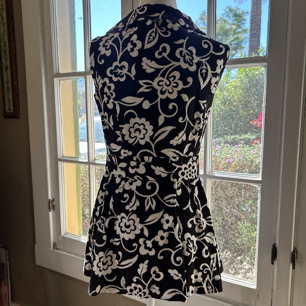 American Vintage Black and White Floral Jumpsuit - Picture 4 of 7